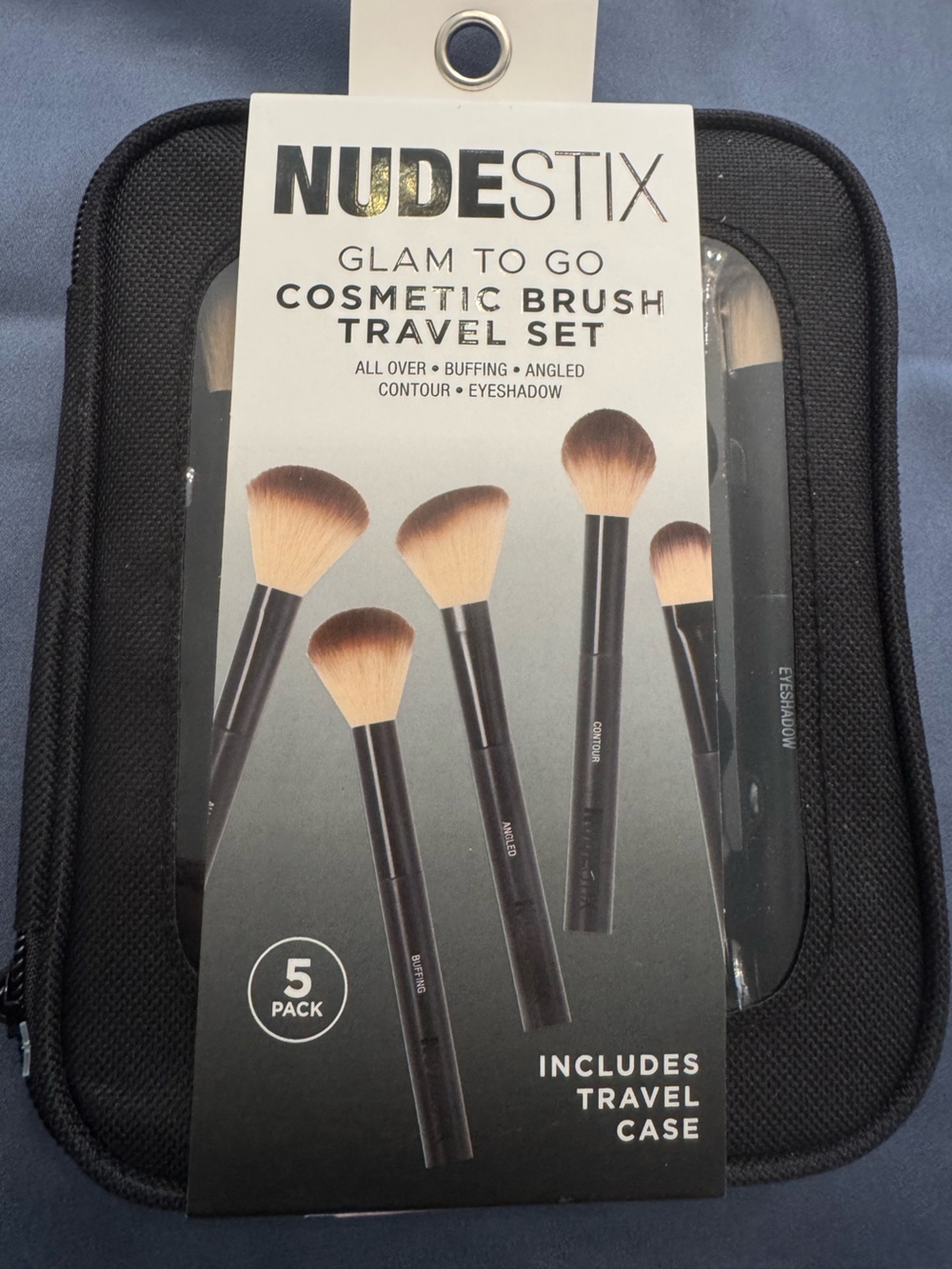 Nudestix Makeup 5 piece Cosmetic Brush Travel Set NWT